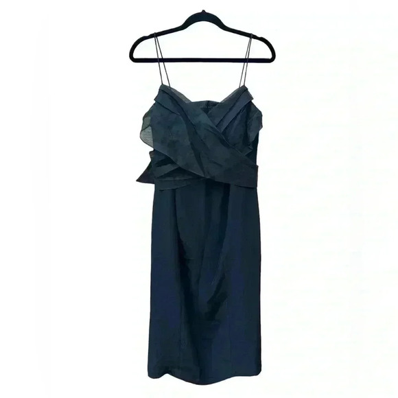 A Pea In The Pod Maternity Dress in Black Silk. Size Medium. - Picture 1 of 8